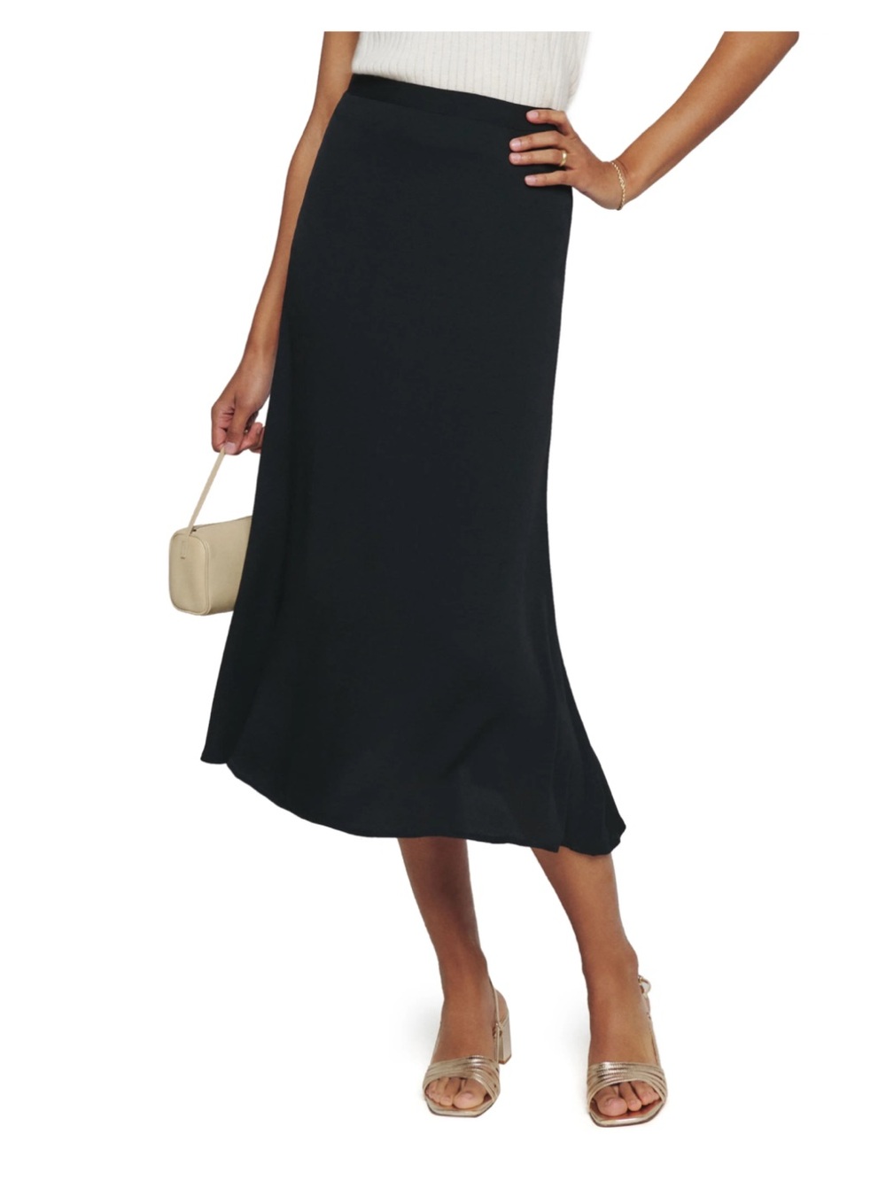Reformation Bea Skirt Black